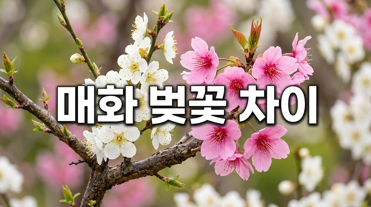 매화 벚꽃 차이 완벽 정리: 헷갈리지 않고 구분하는 핵심 꿀팁