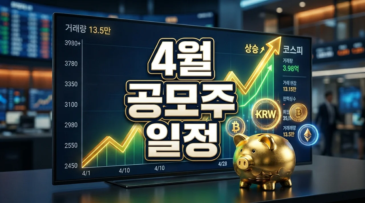 4월 공모주 청약 일정 총정리: 수익률 높이는 핵심 전략 가이드