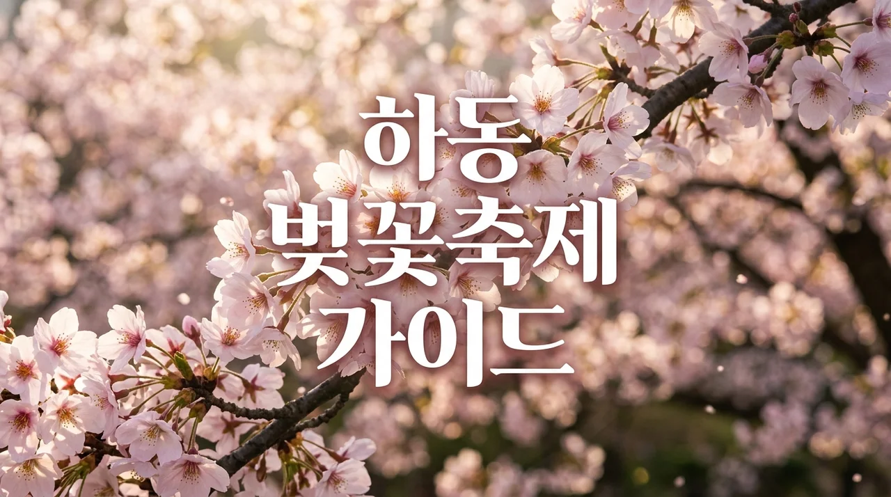 하동 벚꽃축제 십리벚꽃길 개화 현황, 주차 및 인생샷 포토존 가이드