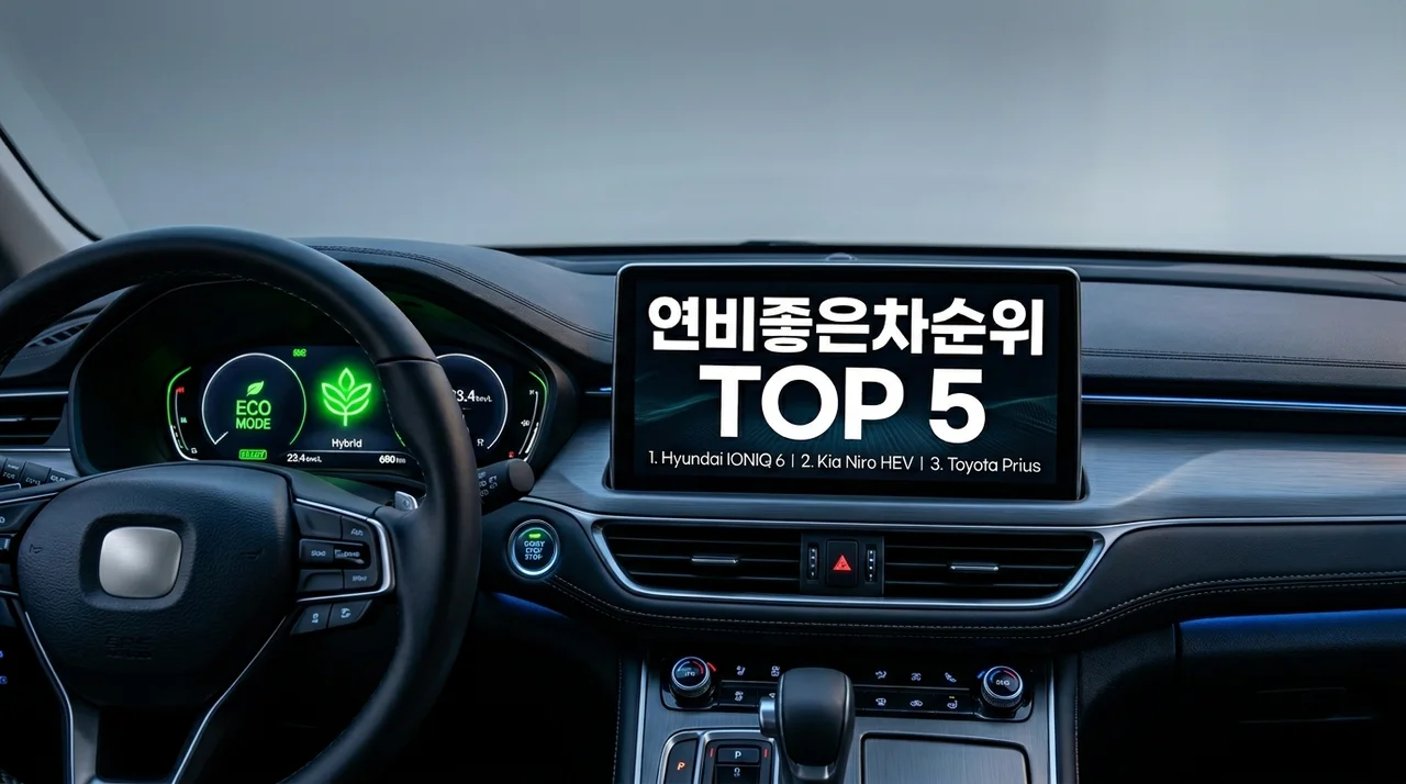 2026년 연비좋은차순위 총정리: 실연비 최고 모델 BEST 5