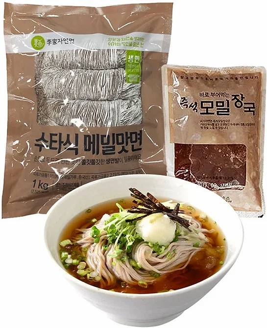 수타식 메밀면 + 즉석모밀장국 소바 10인분 세트