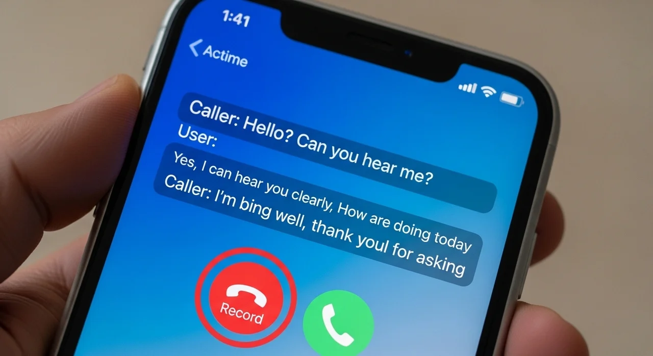 iOS 기본 통화녹음 기능 사용법 (Apple Intelligence)