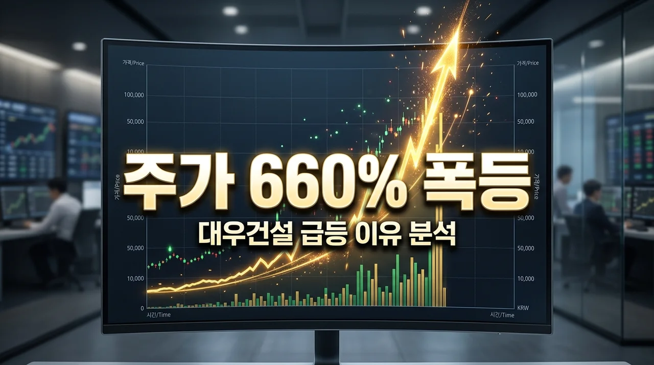 대우건설 주가 660% 급등 이유, 지금 들어가도 될까? 팩트 분석