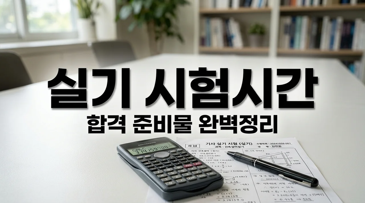 전기기사 실기 시험시간 및 준비물 총정리: 합격을 위한 시간 관리 전략