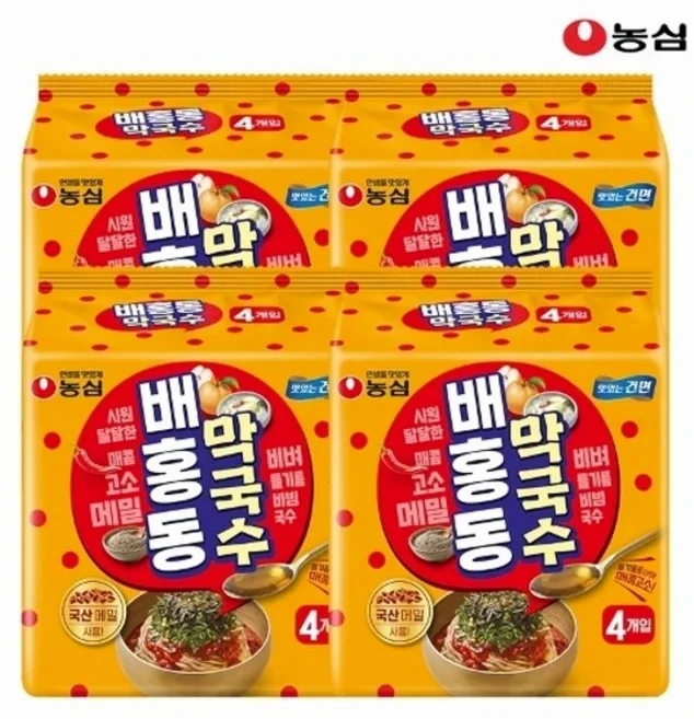 농심 배홍동 막국수 137g x 16봉