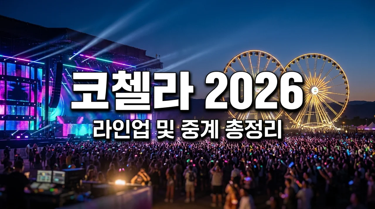 코첼라 2026 라인업 일정 및 유튜브 생중계 시청 방법 총정리