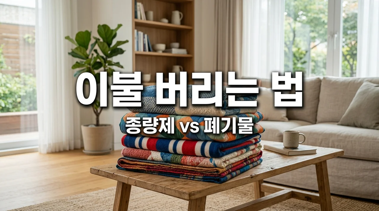 이불 버리는 방법 완벽 정리! 솜이불, 극세사 종량제 봉투 가능할까?