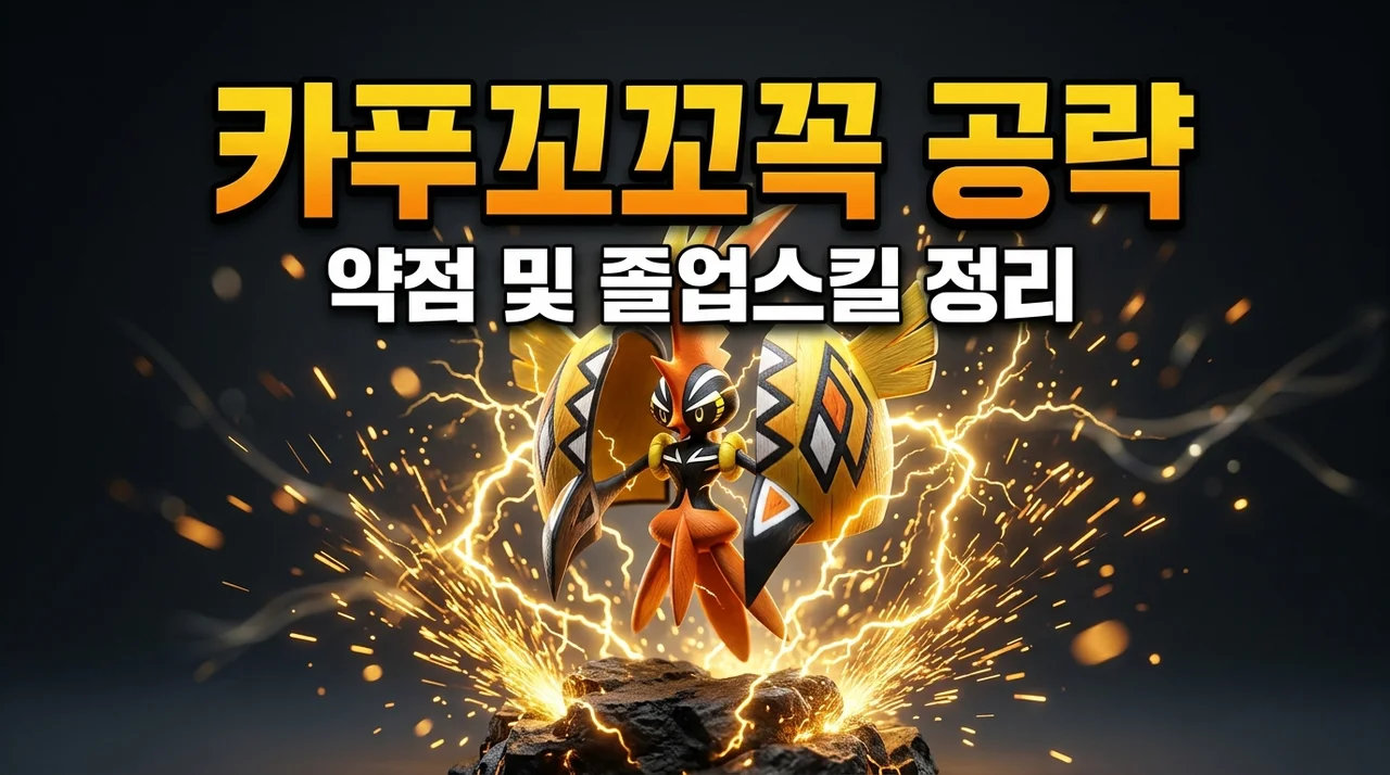 포켓몬고 카푸꼬꼬꼭 약점 공략! 졸업스킬부터 이로치까지 완벽 정리