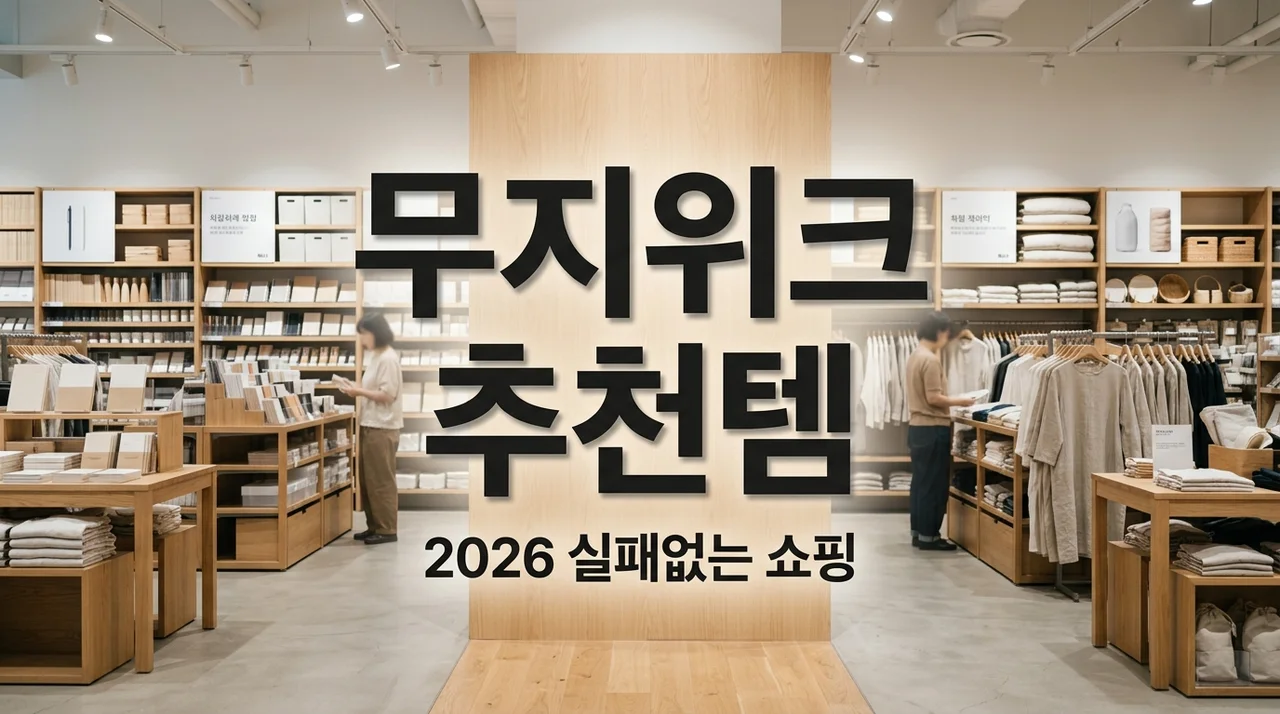 2026 무지위크 세일 기간 및 추천템 리스트! 무인양품 쇼핑 실패 없는 꿀팁
