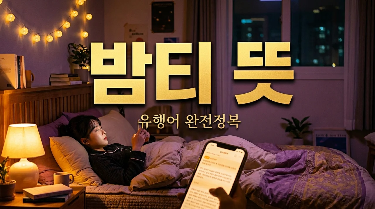밤티 뜻 유래부터 길티 플레저 차이까지 싹 정리해드려요