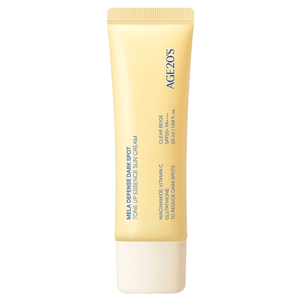 에이지투웨니스 멜라 디펜스 기미 톤업 에센스 선크림 SPF50+ PA++++