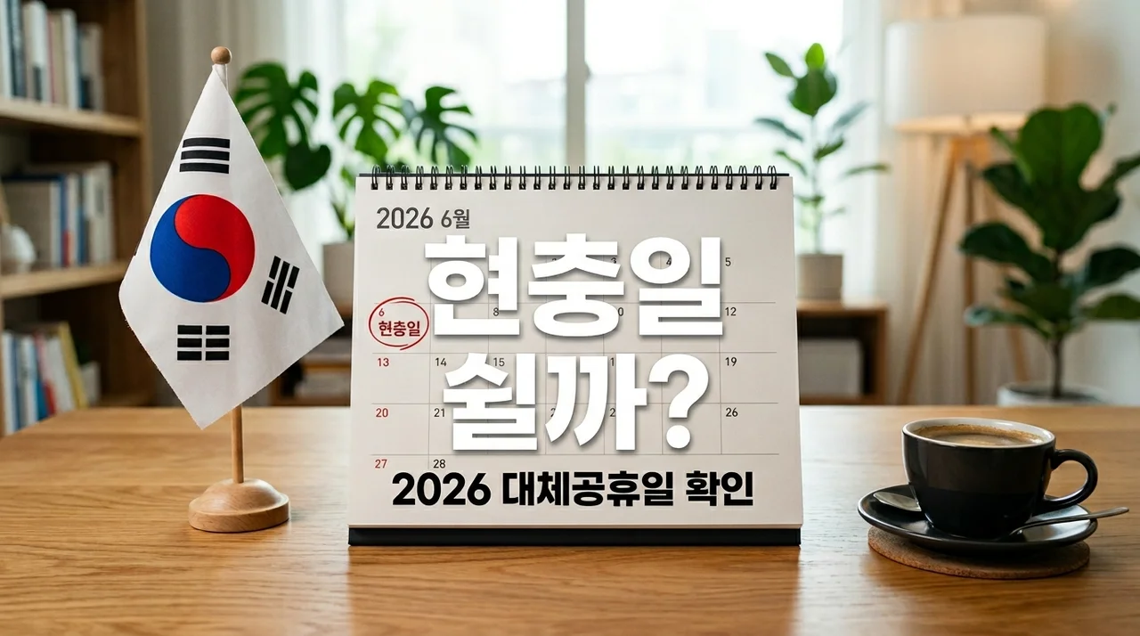 2026 현충일 대체공휴일 있을까? 6월 6일 토요일 휴무 여부 완벽 정리