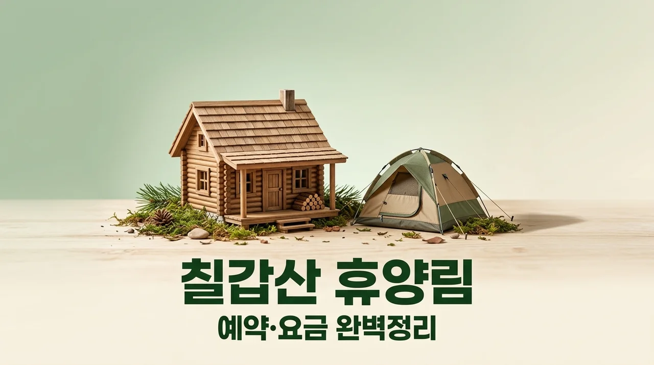 칠갑산자연휴양림 예약 방법 및 요금 총정리! 물놀이·캠핑 명당 꿀팁