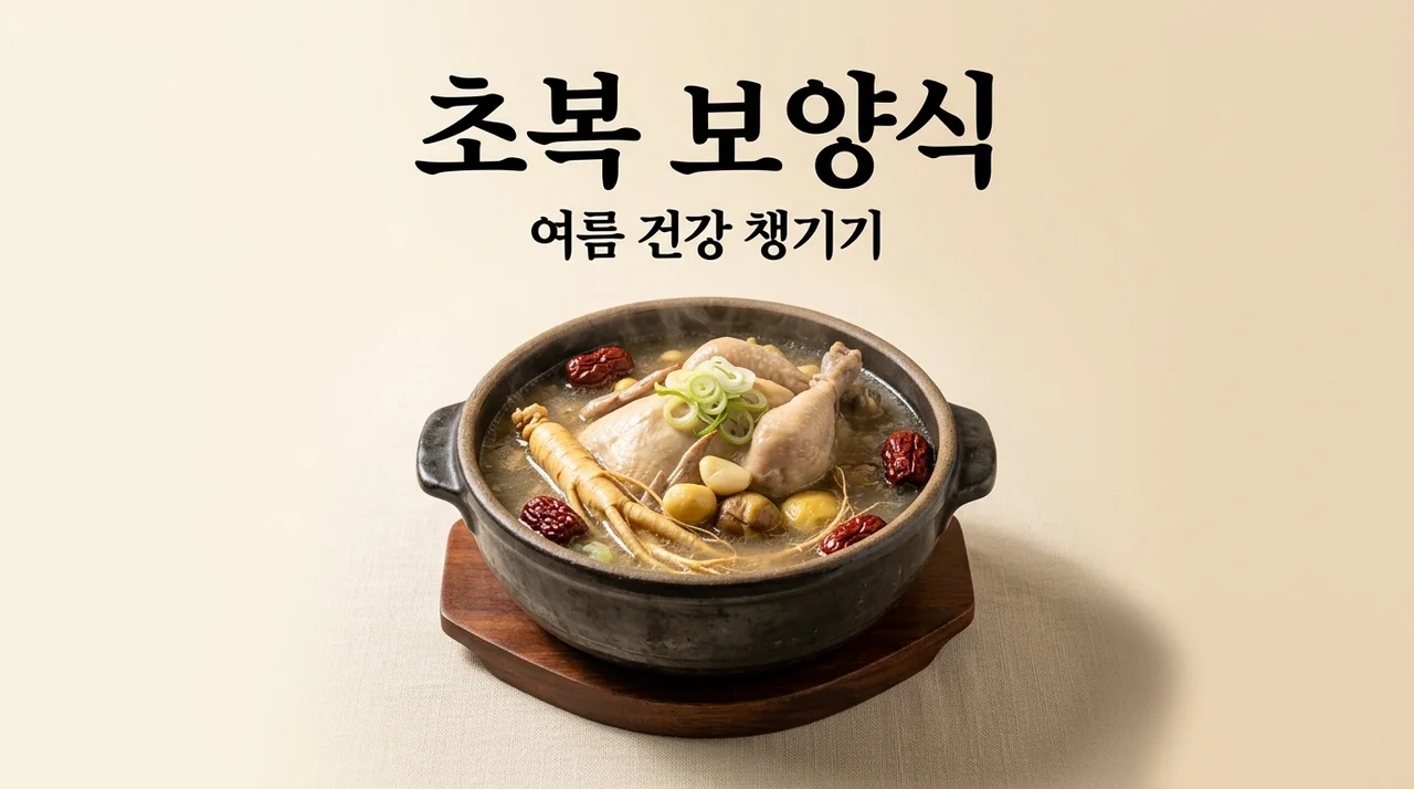 초복 날짜와 추천 보양식! 2026년 무더위 이기는 법 (월복 주의보)