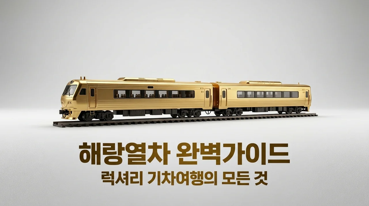 해랑열차 예약 방법 및 가격 코스 완벽 정리: 부모님 효도여행 끝판왕