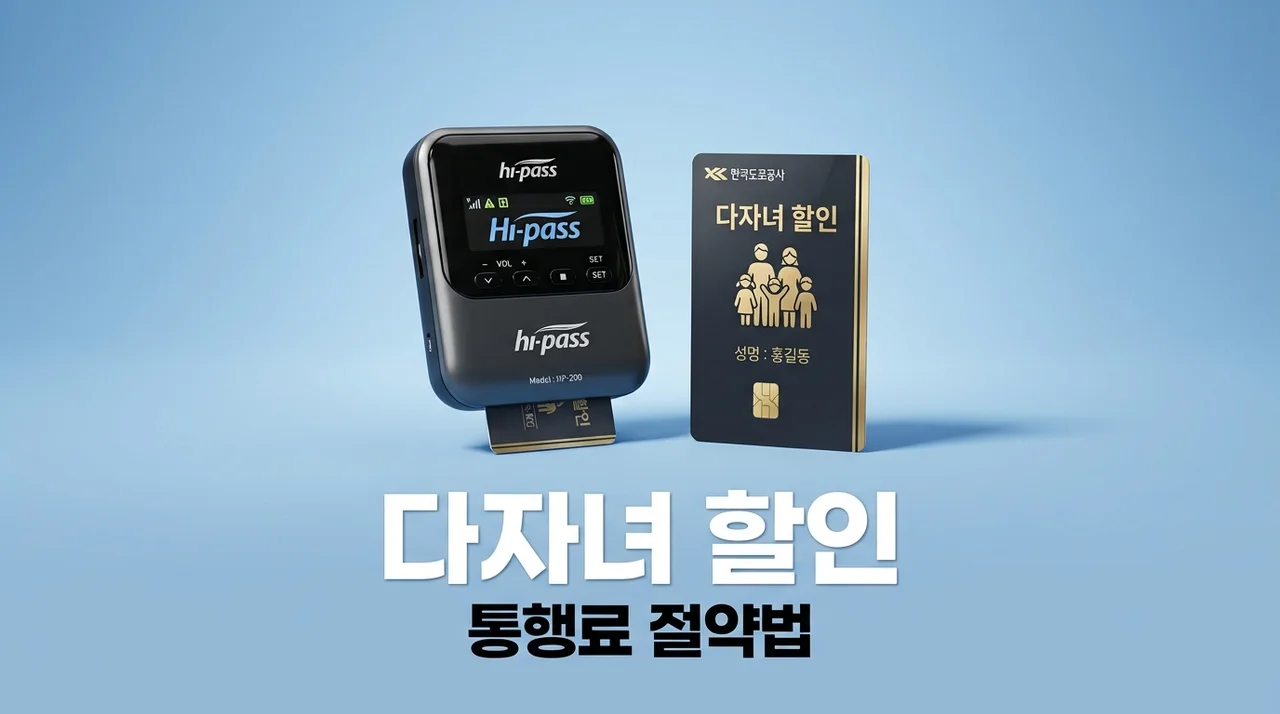 한국도로공사 다자녀등록 방법! 고속도로 통행료 최대 20% 할인 신청 가이드