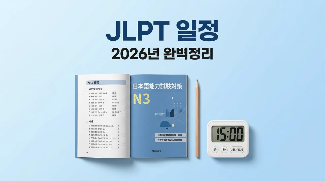 JLPT 시험일정 2026년 12월 접수 및 성적발표 완벽 정리