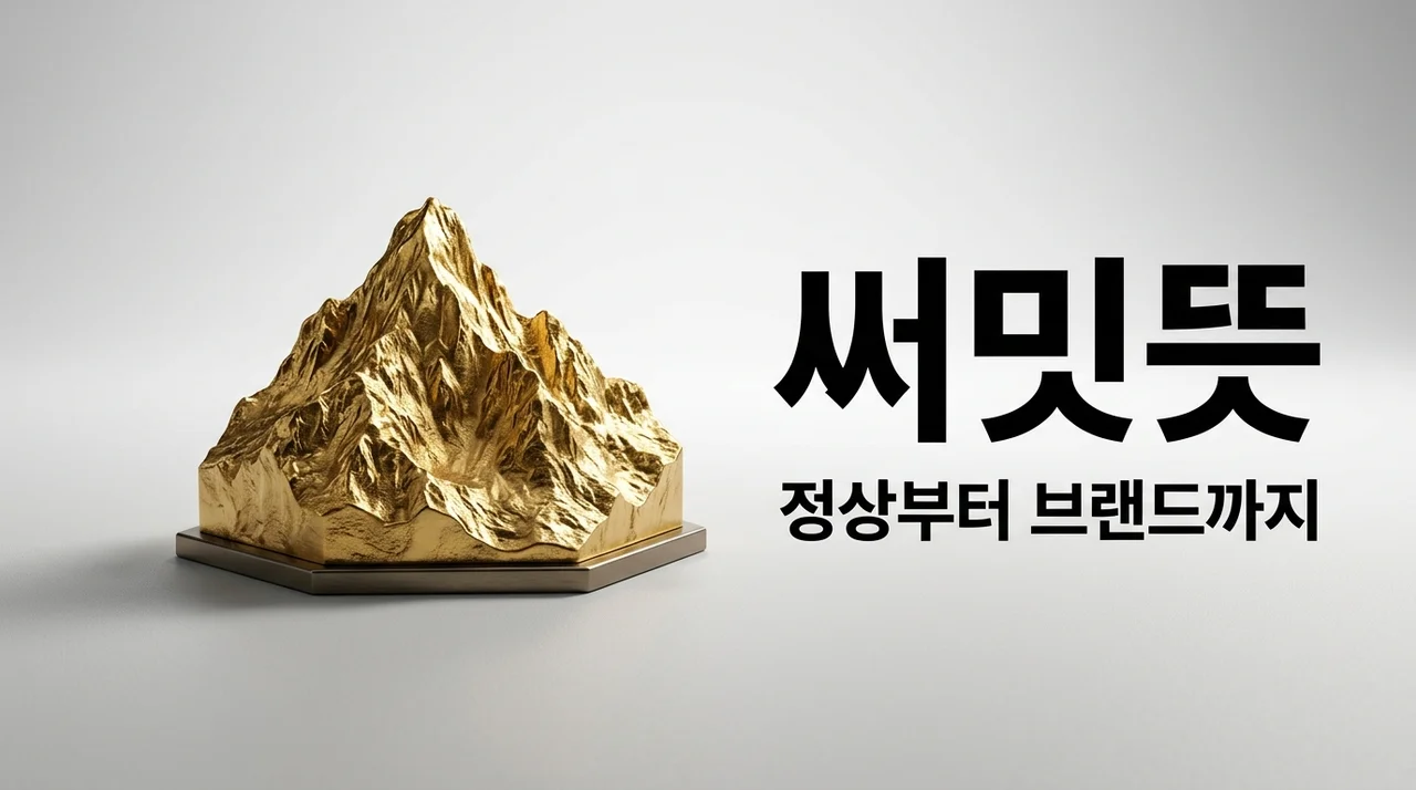 써밋뜻 한 번에 정리! 산 정상부터 하이엔드 아파트 브랜드 의미까지