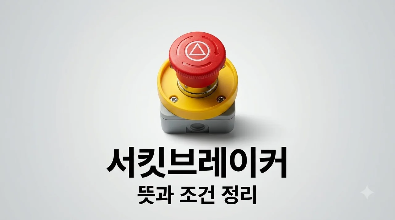 서킷브레이커 뜻과 발동 조건, 사이드카 차이점까지 3단계 완벽 정리