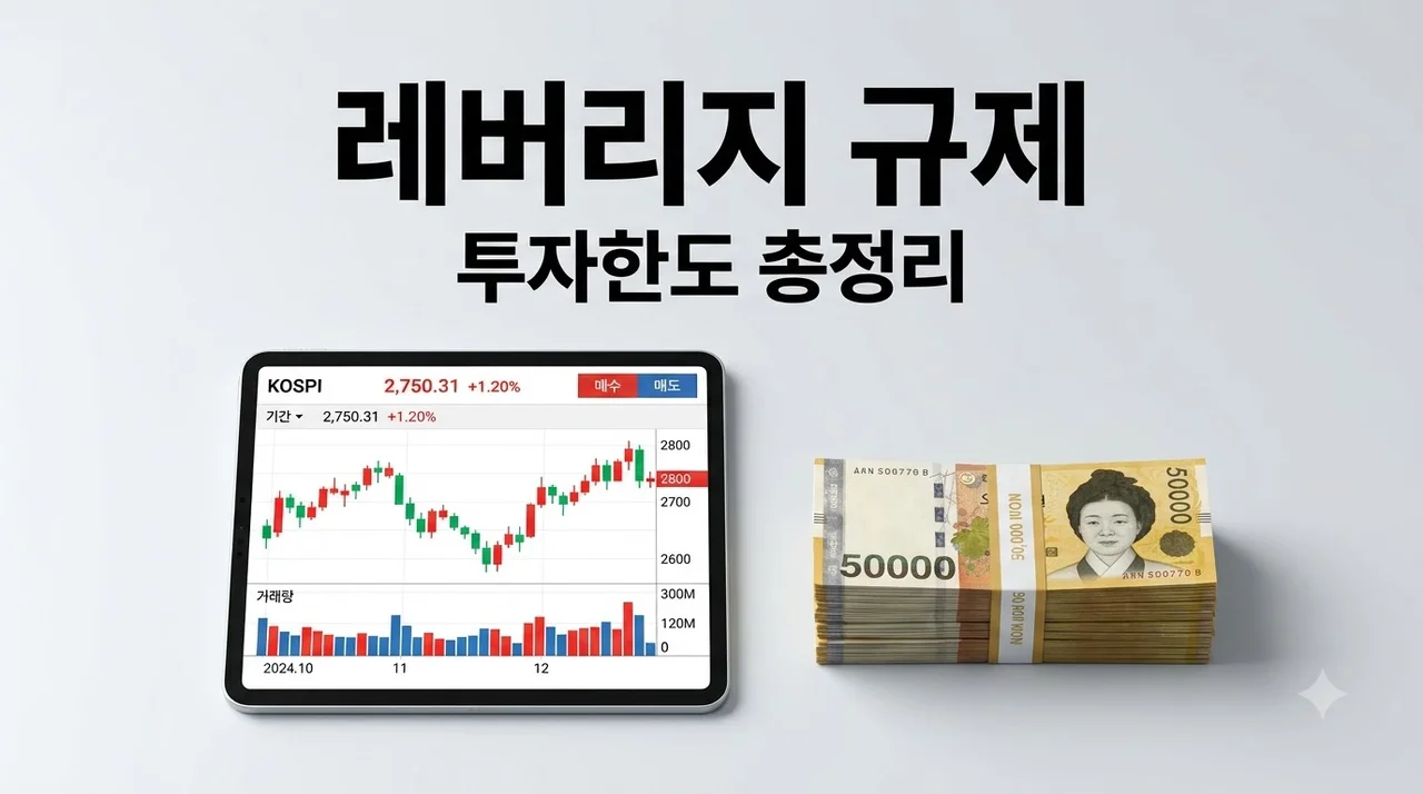 레버리지 규제 총정리: 단일종목 ETF 기본예탁금 3천만원 및 20% 한도 제한 분석