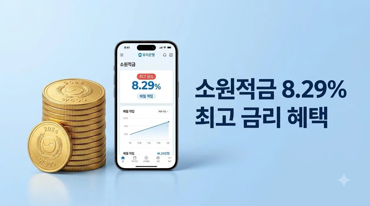 우리은행 우리의 소원적금 연 8.29%, 6개월 vs 12개월 실제 이자 비교 및 조건 총정리
