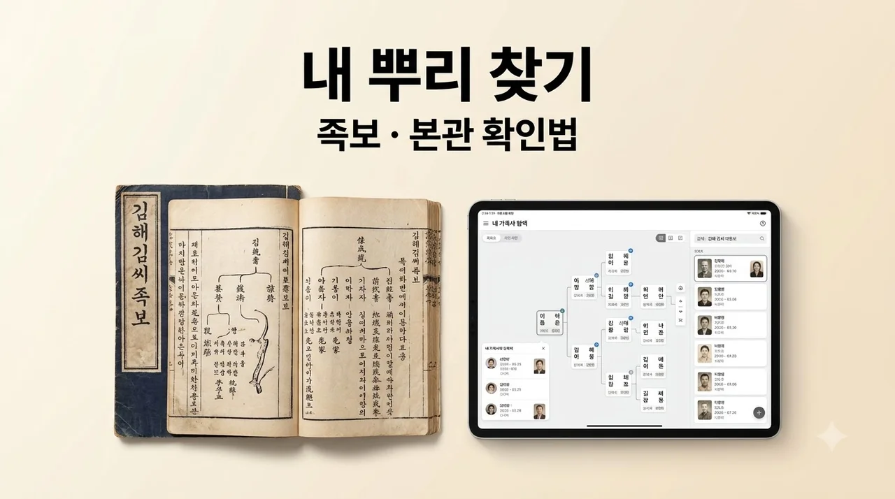 뿌리를 찾아서 사이트 사용법, 내 본관과 시조 1분 만에 찾는 법
