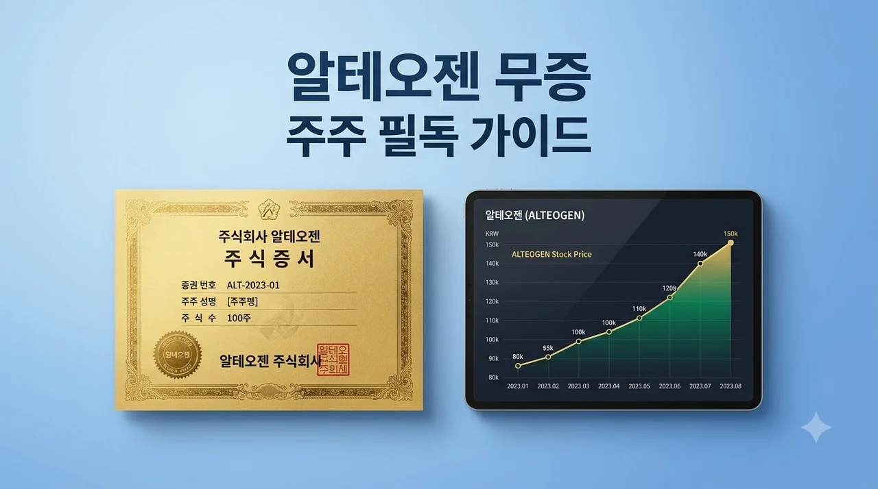 알테오젠 무상증자 신주 상장 완료! 주식 수 계산과 향후 주가 전망 총정리