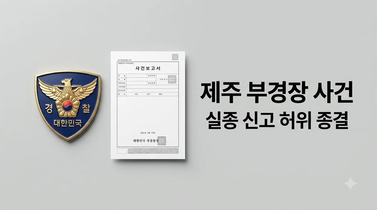 제주 부경장 사건 총정리: 실종 신고 허위 종결과 충격적인 진실