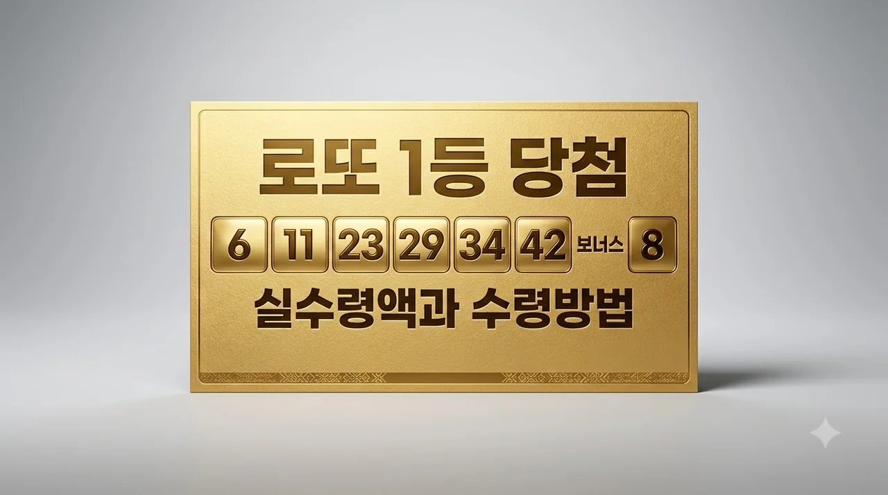 로또 1등 당첨금 실수령액 얼마? 수령 방법과 세금 계산 총정리